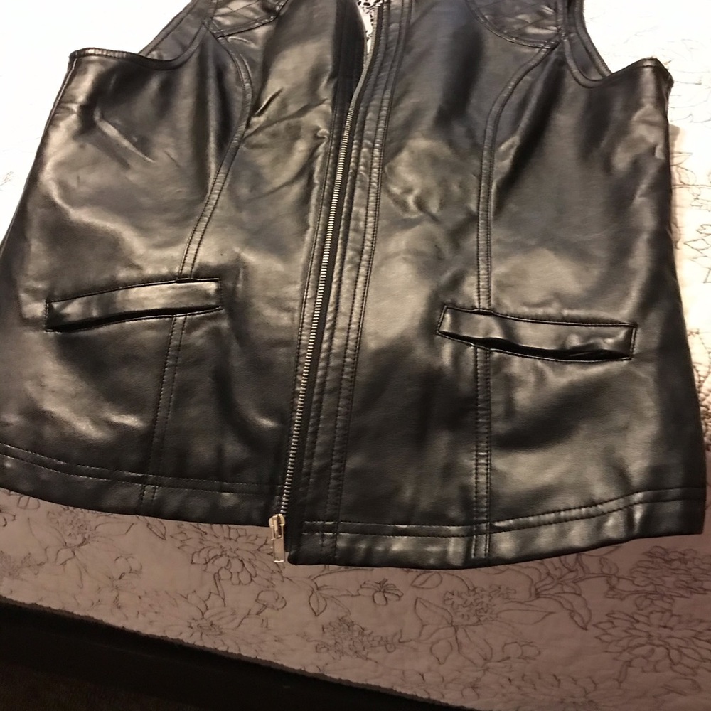Leather vest